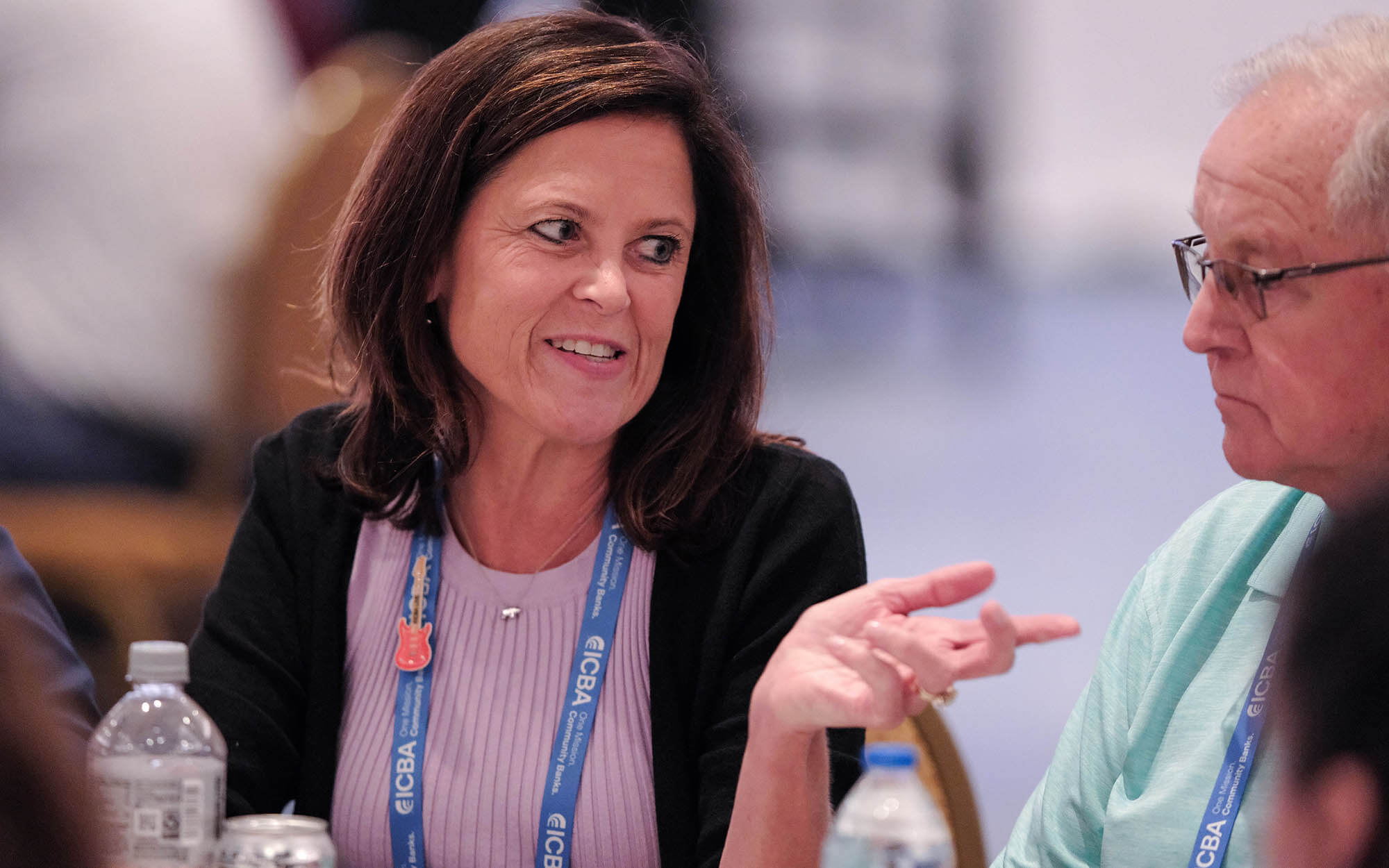 ICBA LIVE people having conversation