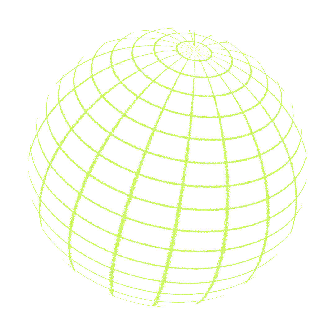 Spinning Green Globe